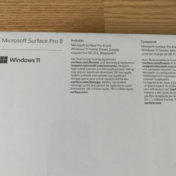 NEW! Microsoft Surface Pro 8 13" 128GB SSD Intel Core i5-1135G7 2.4GHz 8GB RAM - Picture 3 of 5